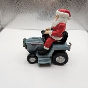 Craftsman Sears Santa Claus on a Lawnmower Tractor Ornament